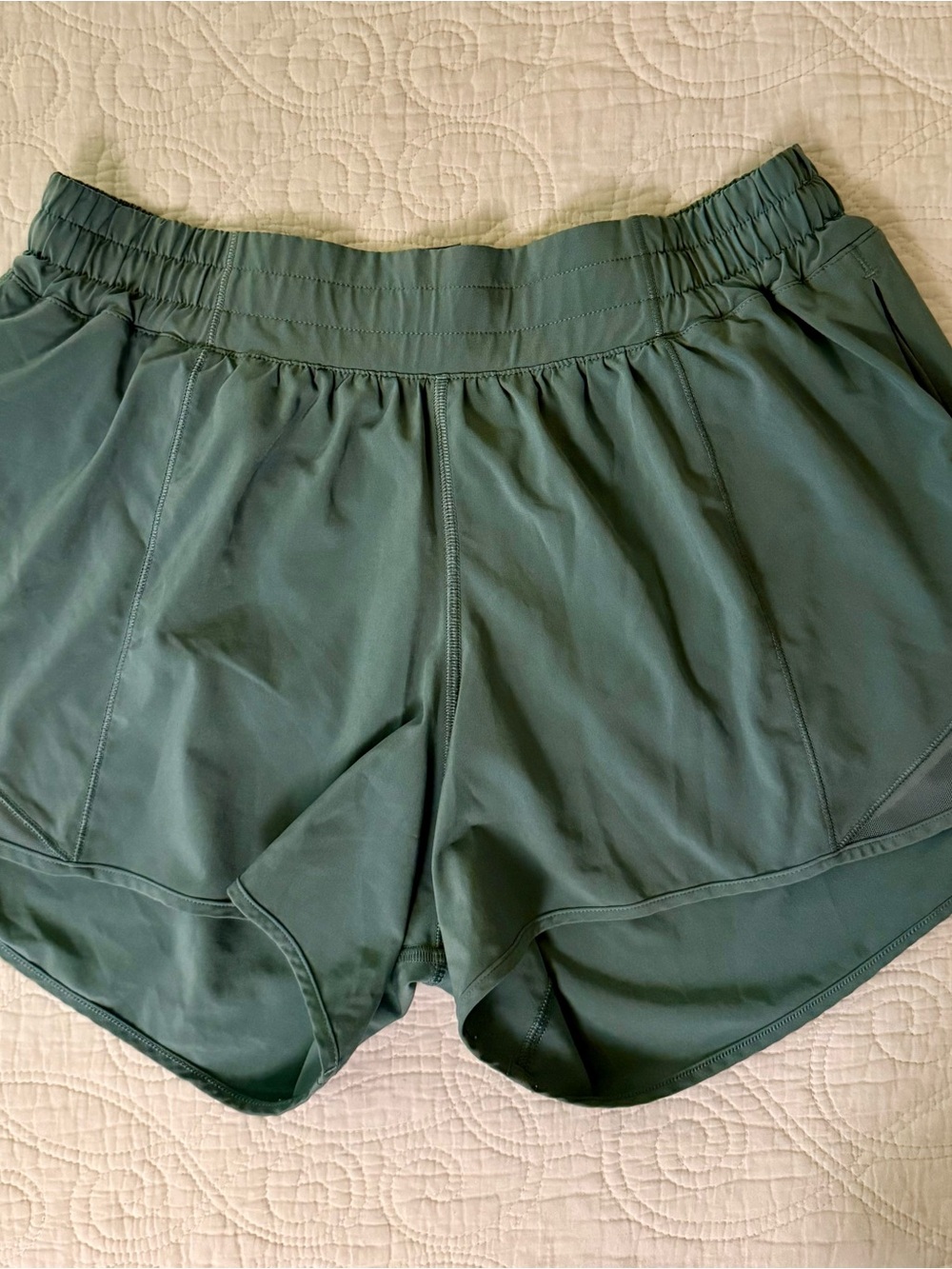 lululemon athletica Women's Forest Green Running Shorts